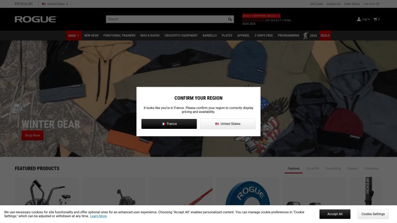 Capture d'écran de Rogue Fitness Ohio Bar