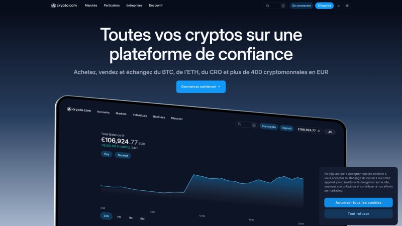 Capture d'écran de Crypto.com