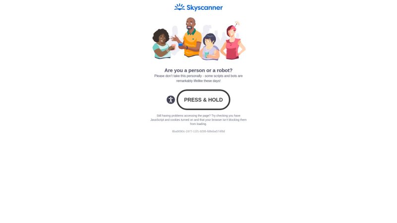 Capture d'écran de Skyscanner