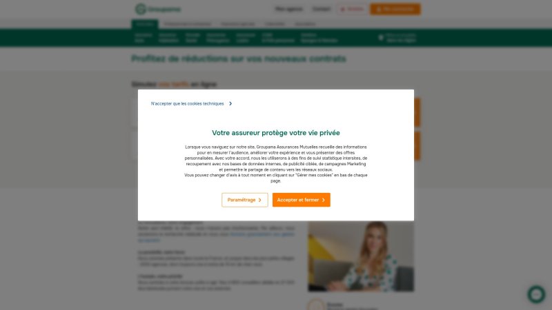 Capture d'écran de Groupama