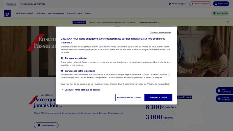 Capture d'écran de AXA