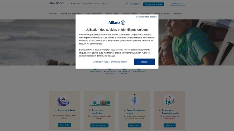 Capture d'écran de Allianz