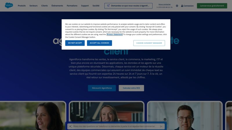 Capture d'écran de Salesforce