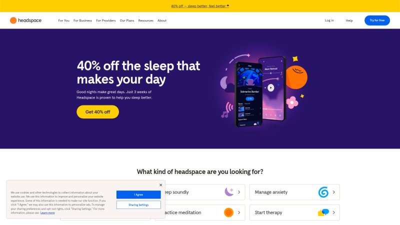 Capture d'écran de Headspace