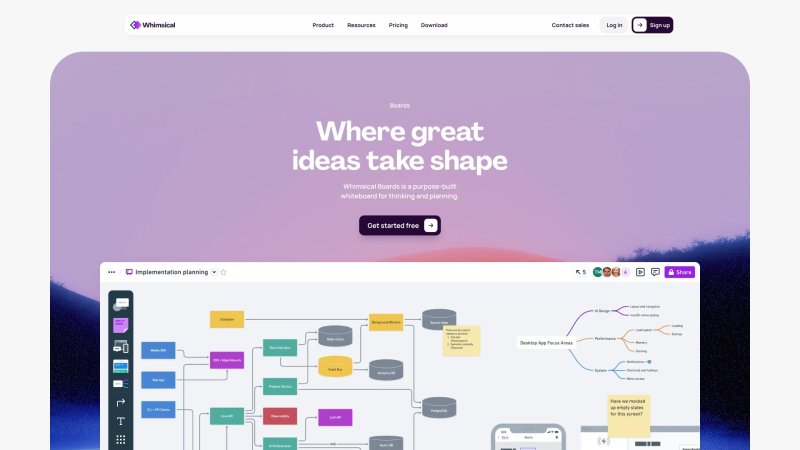 Capture d'écran de Whimsical