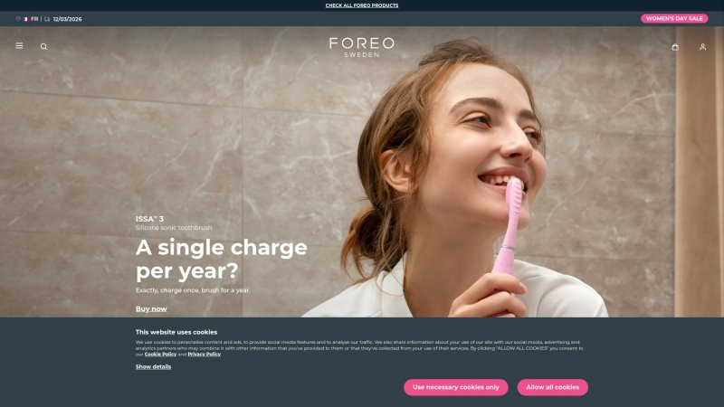 Capture d'écran de Foreo ISSA 3