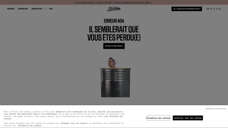 Capture d'écran de Jean Paul Gaultier Le Male