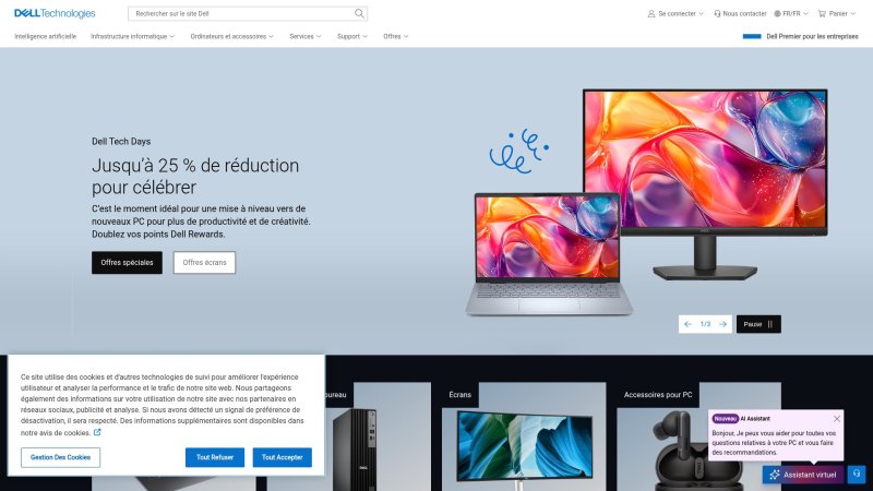 Capture d'écran de Dell Inspiron 15