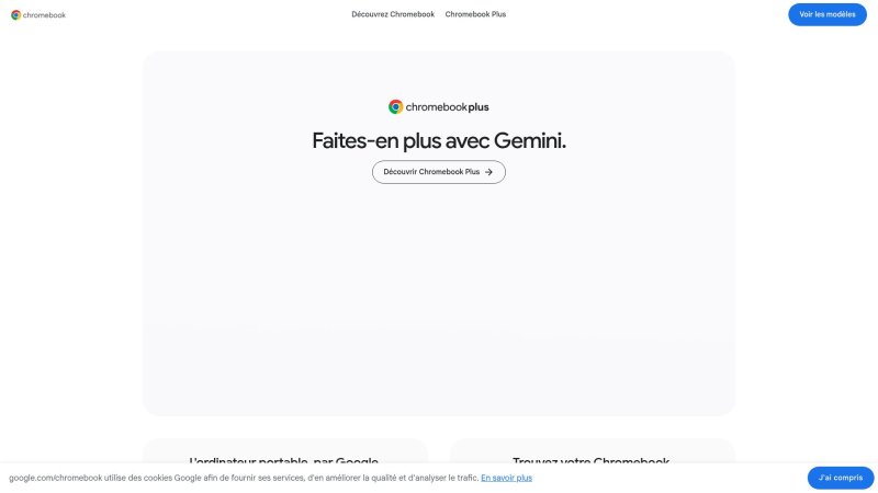 Capture d'écran de Chromebook Plus