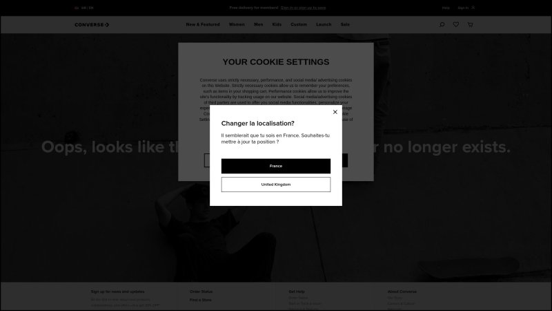 Capture d'écran de Converse Chuck 70