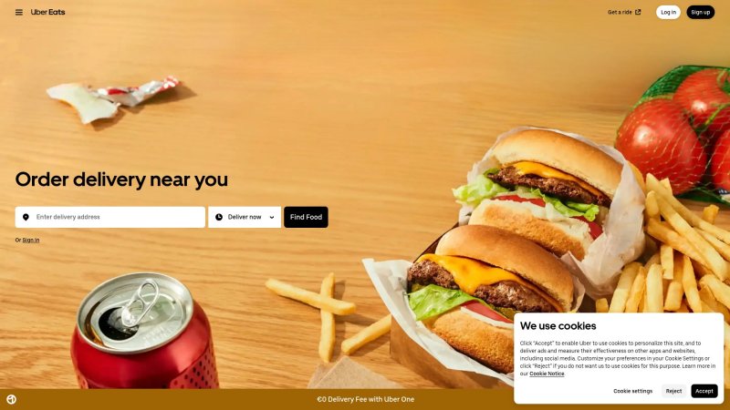 Capture d'écran de Uber Eats