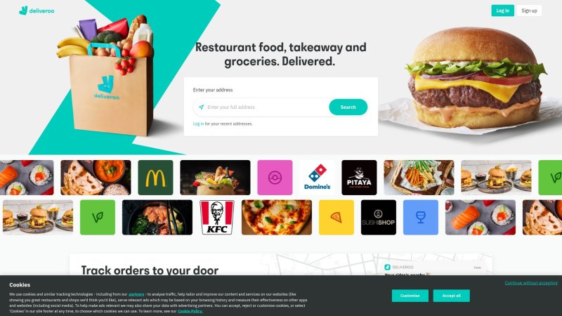 Capture d'écran de Deliveroo