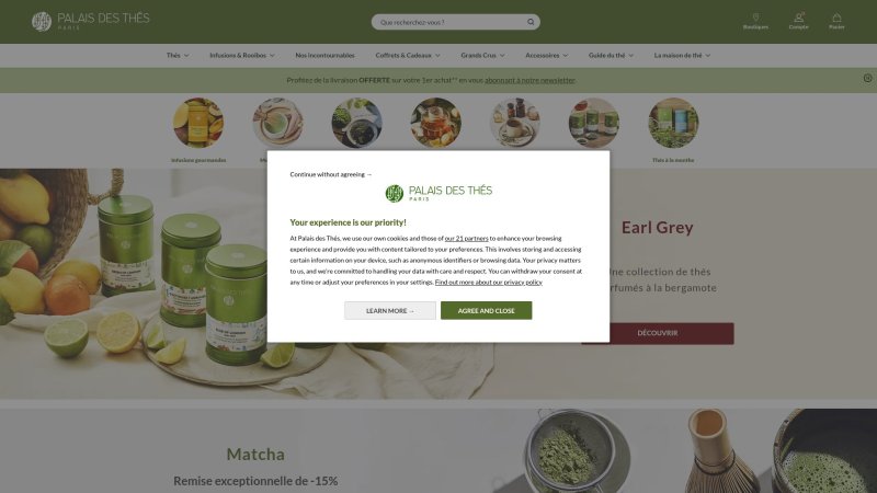 Capture d'écran de Palais des Thés