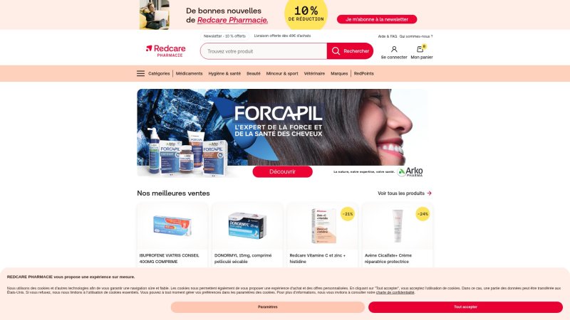 Capture d'écran de Shop Pharmacie