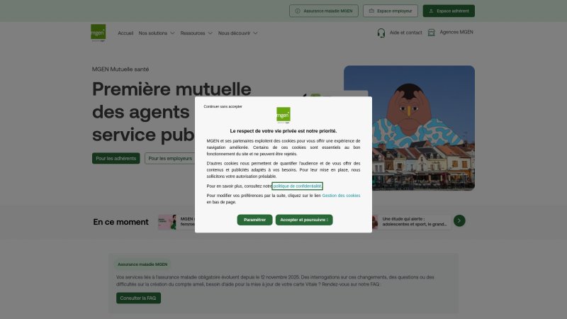 Capture d'écran de MGEN