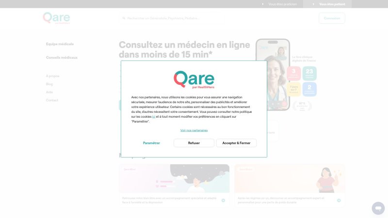 Capture d'écran de Qare