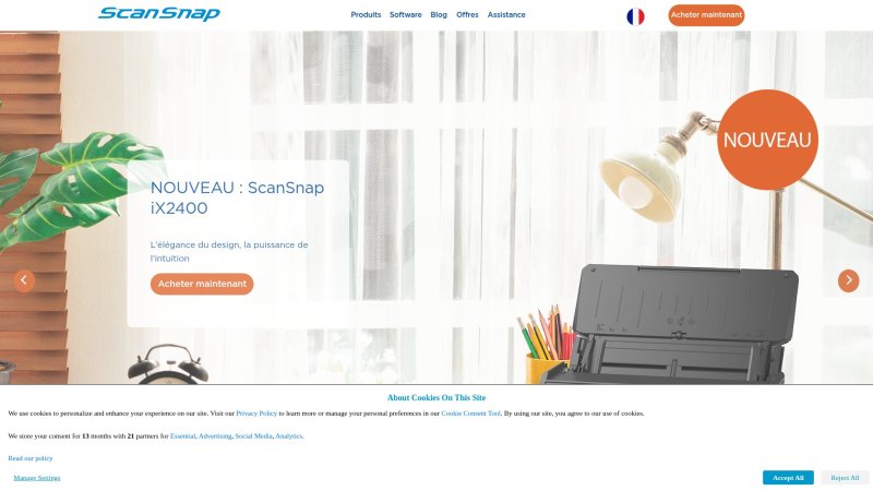 Capture d'écran de Fujitsu ScanSnap iX1600