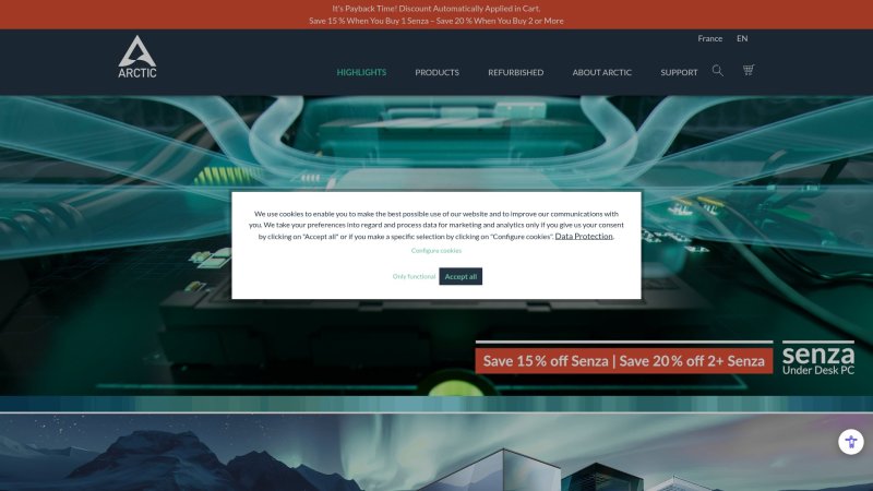 Capture d'écran de Arctic Liquid Freezer III 360