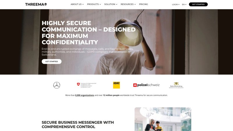 Capture d'écran de Threema