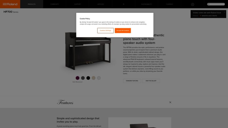Capture d'écran de Roland HP704