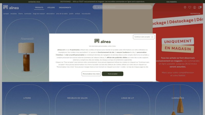 Capture d'écran de Alinéa Luna