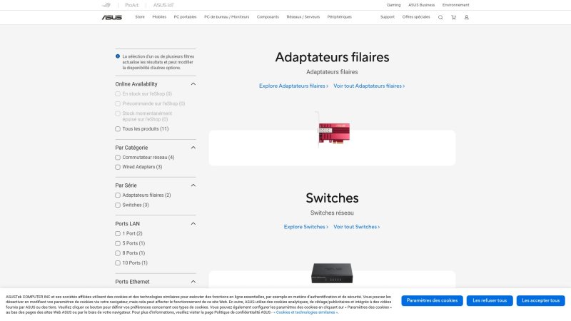 Capture d'écran de ASUS ZenWiFi BQ16 Pro