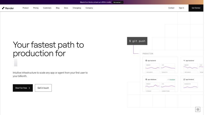 Capture d'écran de Render