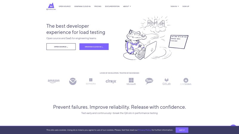 Capture d'écran de k6