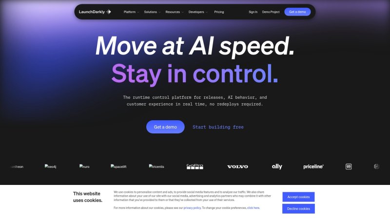 Capture d'écran de LaunchDarkly