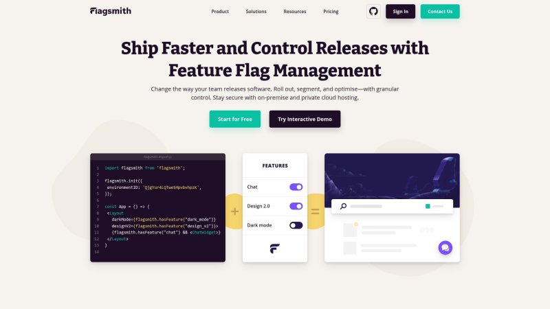 Capture d'écran de Flagsmith