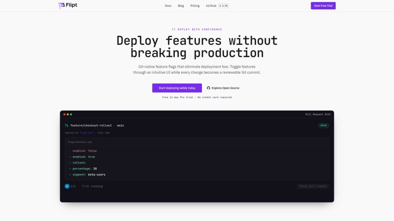 Capture d'écran de Flipt