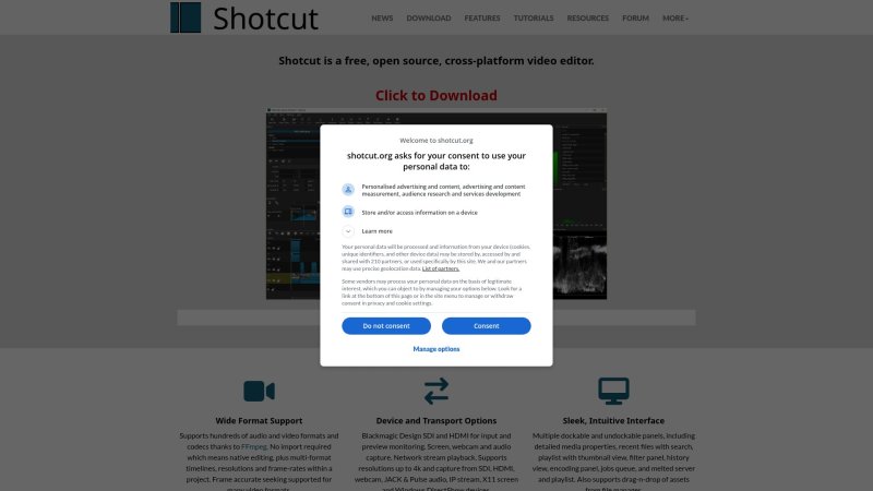 Capture d'écran de Shotcut