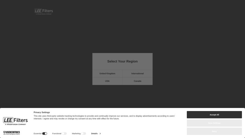 Capture d'écran de Lee Filters