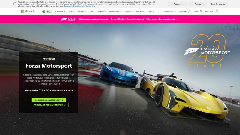 Capture d'écran de Forza Motorsport