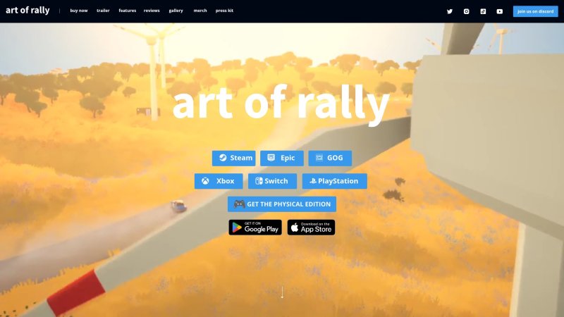 Capture d'écran de Art of Rally