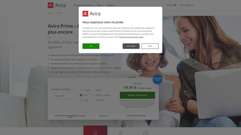 Capture d'écran de Avira Prime