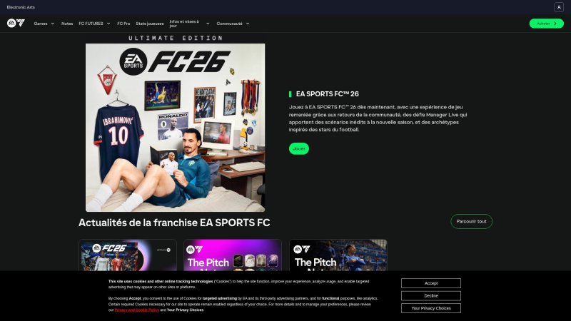 Capture d'écran de EA Sports FC 25