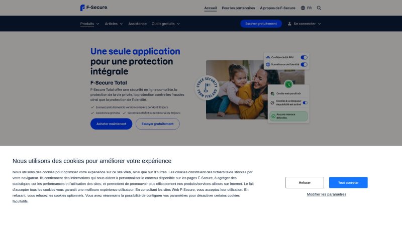 Capture d'écran de F-Secure Total