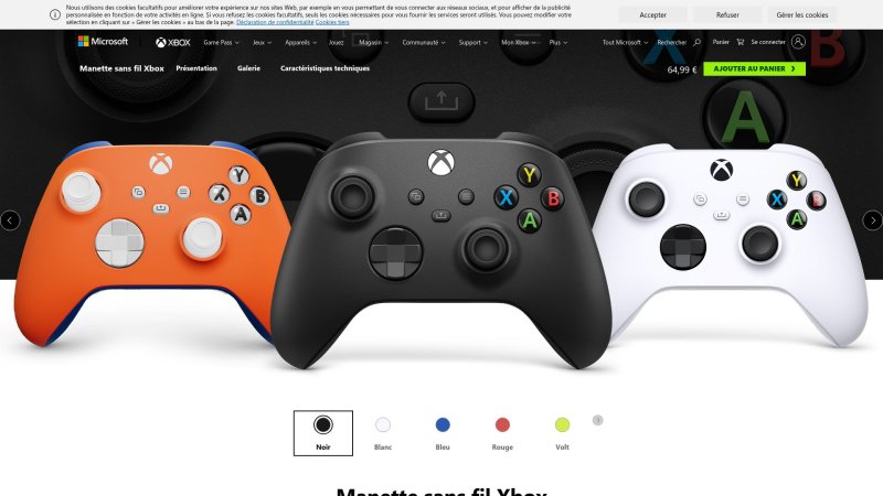 Capture d'écran de Xbox Wireless Controller