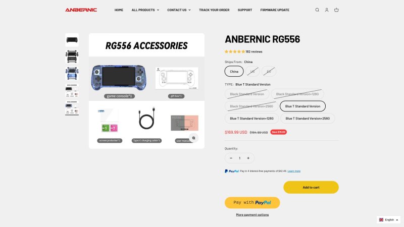 Capture d'écran de Anbernic RG556