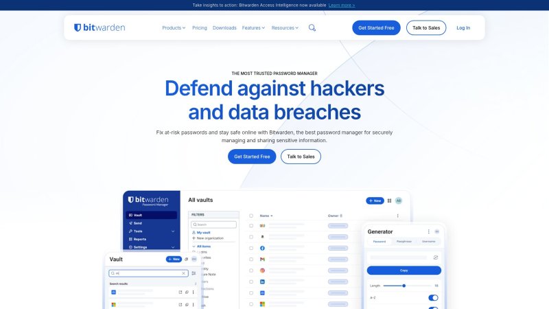 Capture d'écran de Bitwarden
