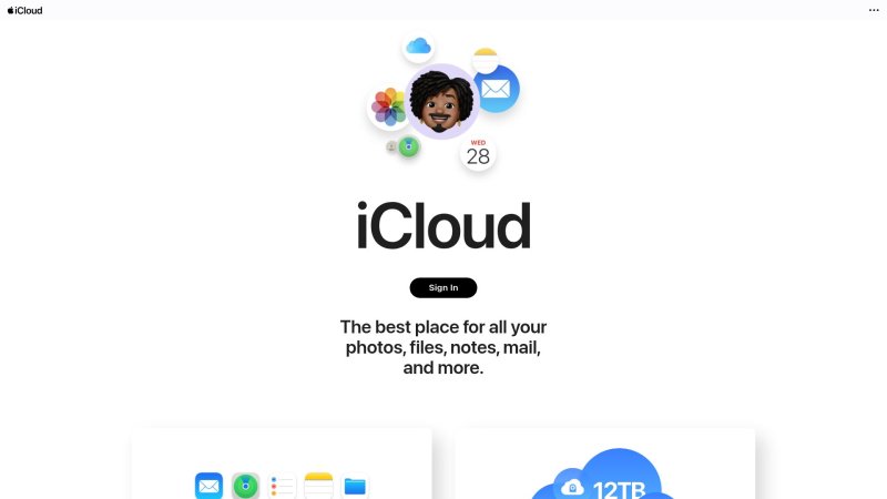 Capture d'écran de iCloud+