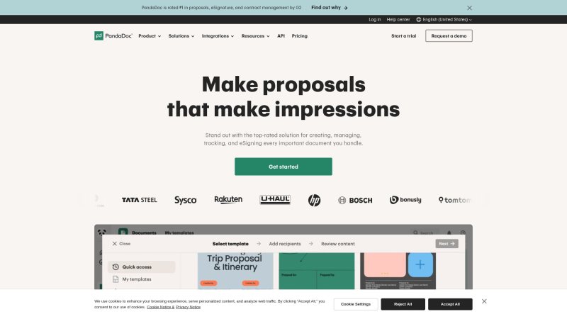 Capture d'écran de PandaDoc