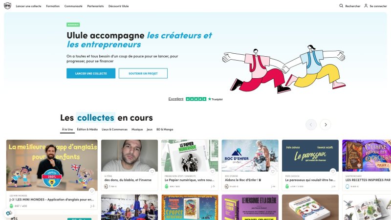 Capture d'écran de Ulule