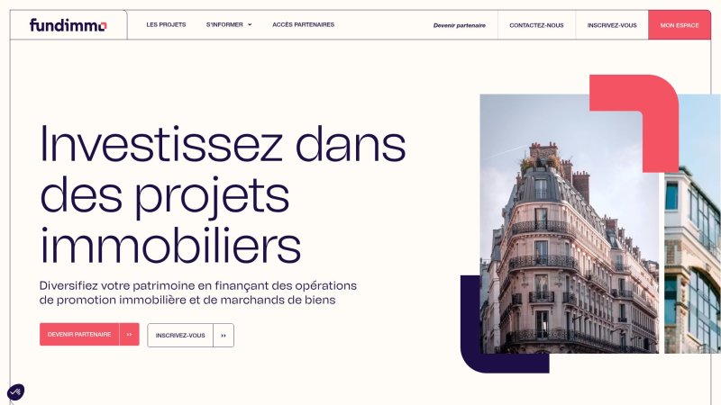 Capture d'écran de Fundimmo