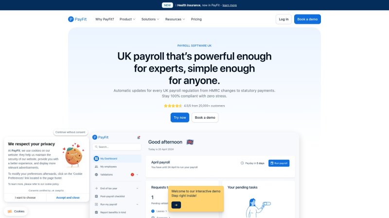 Capture d'écran de PayFit