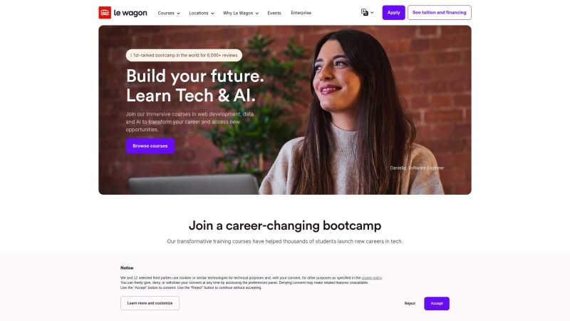 Capture d'écran de Le Wagon