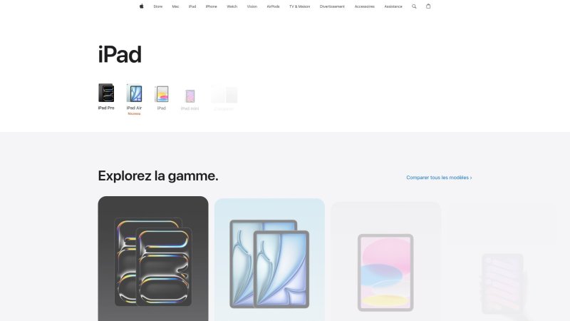Capture d'écran de Apple iPad 10e gen