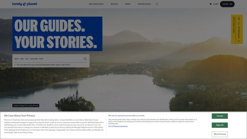 Capture d'écran de Lonely Planet