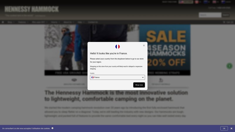 Capture d'écran de Hennessy Hammock Expedition